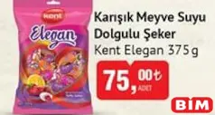 KENT ELEGAN KARIŞIK MEYVE SUYU DOLGULU ŞEKER 375 G - BAYRAM ŞEKERİ/ÇİKOLATASI